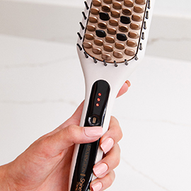 Paddle brush hair straightener shop